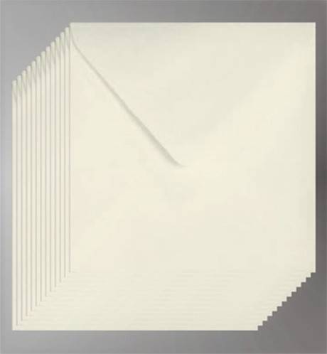 Enveloppes carrées en papier kraft pour documents, personnalisées, blanches  et noires, 10x10 cm, lot de 50
