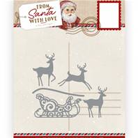 Die - From Santa with Love - Reindeer with Sleigh