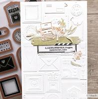 Cut & Emboss Folder - Little letter messages - lettres et messages