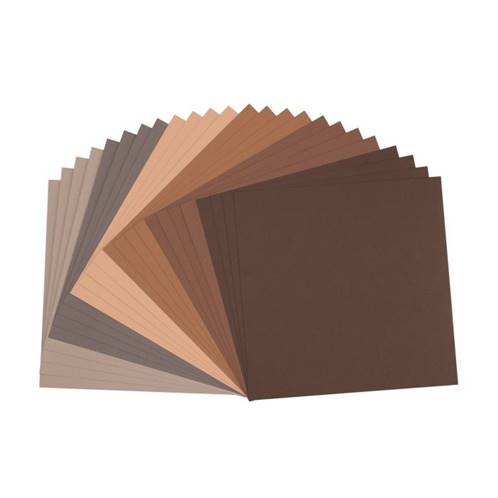 Cardstock multipack texturé - Marrons