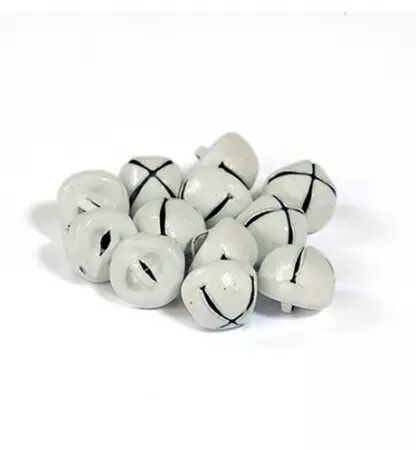 12 Grelots 10mm - blanc