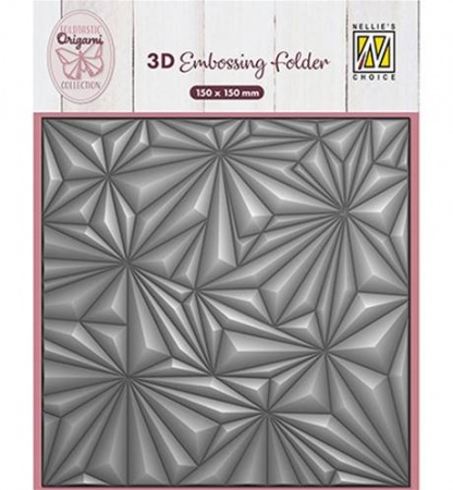 3D embossing folder - Origami Stars