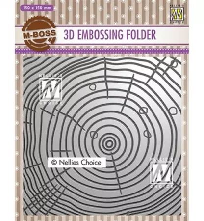 3D embossing folders - Growth rings