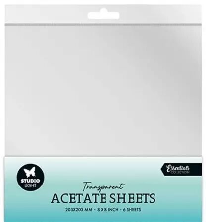 Acetate Sheets x6 - 20x20cm