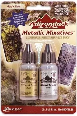 Alcohol Ink -Metallic mixatives - Or Argent