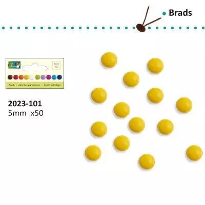 Brads 5 mm - Jaune