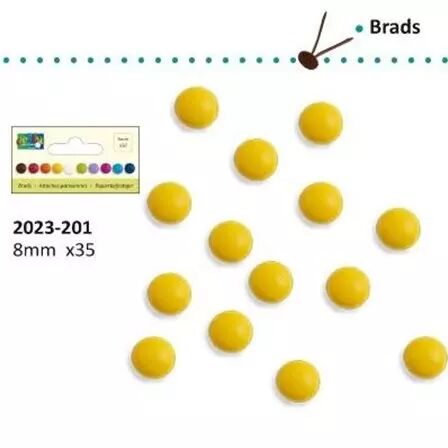 Brads 8 mm - Jaune