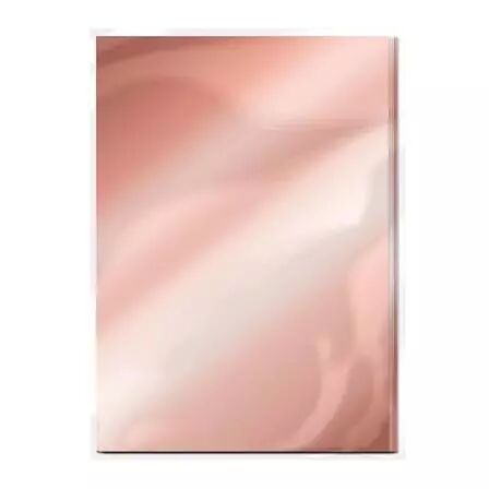 Carton miroir A4 - Or rose - Rose platinium