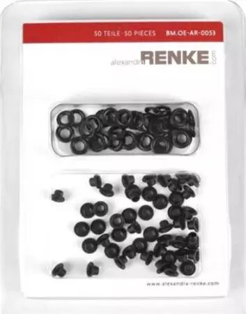 illets 5 mm avec rondelles - Black