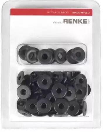 illets larges 13 mm avec rondelles - Black