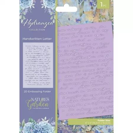 Classeur de gaufrage - Hydrangea - Handwritten Letter