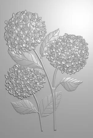 Classeur de gaufrage - Hydrangea - Hydrangea Bloom