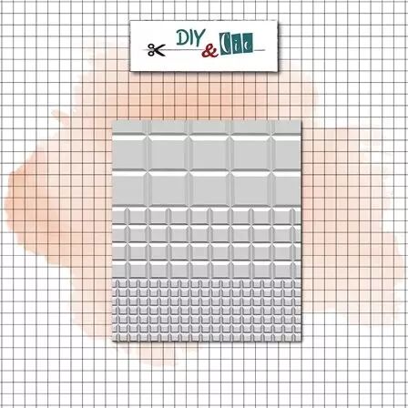 Classeur de gaufrage 3D - Carrés