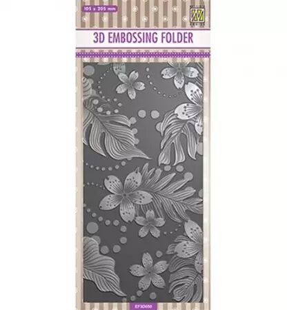 Classeur de gaufrage 3D - Slim-line - Leaves & flowers