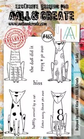 Clear stamp - A6 - #465 - Tall Cats