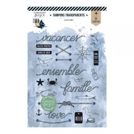 Clear stamps - Vue sur mer - En bord de mer