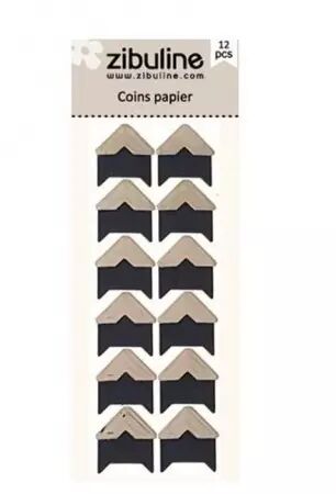 Coins papier - argenté