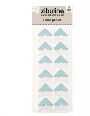 Coins papier - bleu