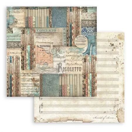 Collection papier  - 20 x 20 cm - Music