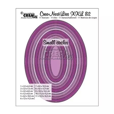 Crea-Nest-Lies-XXL - Ovals with small circles 82