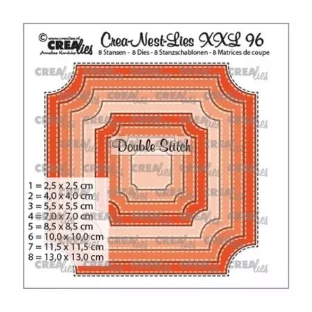 Crea-Nest-Lies-XXL 96 - Ticket Square with stich