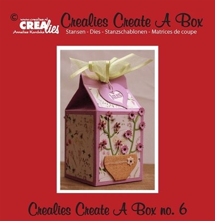 Crealies Create-A-Box #06 - Milk carton - Boite de lait