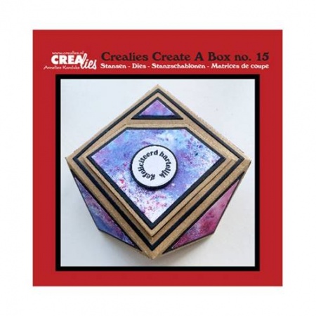 Crealies Create-A-Box #15 - Gemstone box