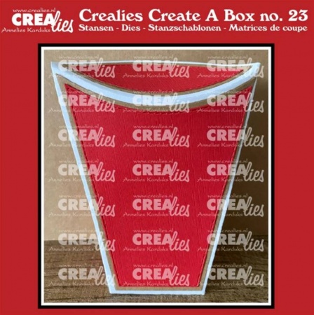 Crealies Create-A-Box #23 - Standing Pillowbox - Boite oreiller verticale