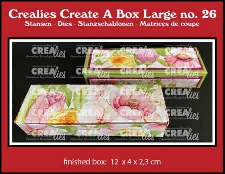 Crealies Create-A-Box Large #26 - Tealight Box - Boite pour 3 bougies chauffe-plat