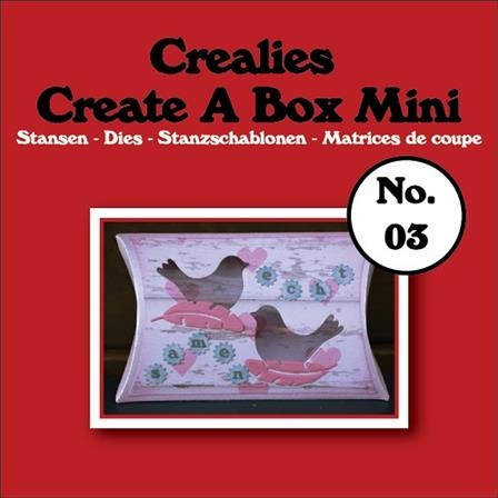 Crealies Create A Box Mini #03 - Pillowbox - boite oreiller