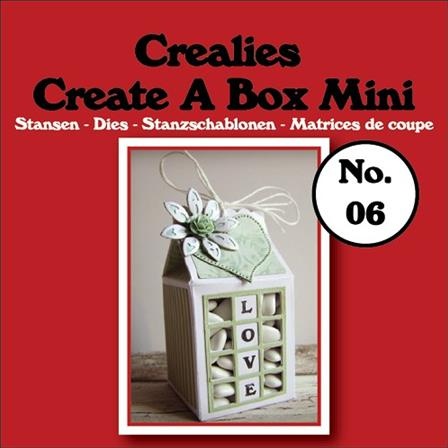 Crealies Create A Box Mini #06 - milk carton - carton de lait