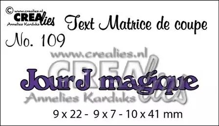 Crealies Text - Jour J magique