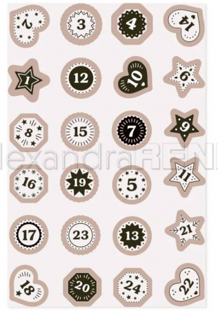 Cut & Emboss Folder - Advent Numbers tags