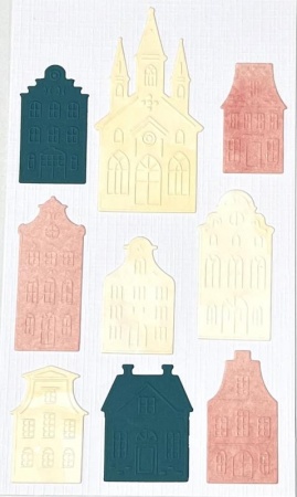 Cut & Emboss Folder - Small town houses