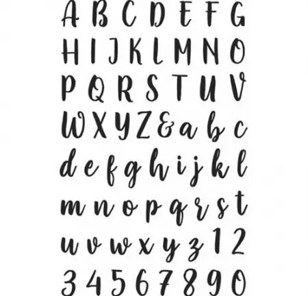 Die - Alphabet majuscule minuscule + chiffres