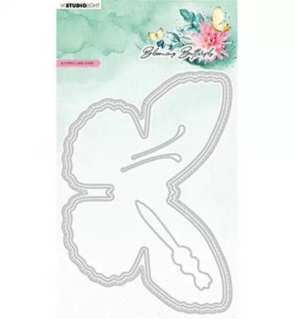 Die - Blooming Butterfly - Butterfly card shape