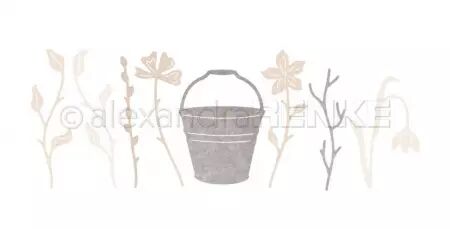 Die - Bucket with flowers