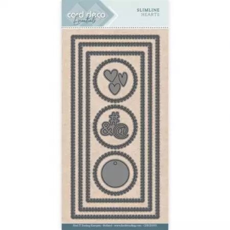 Die - Card Deco Essentials - Slimline Hearts