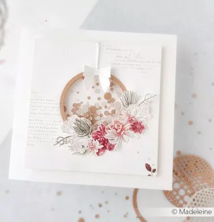 Die - Circle frame with confetti