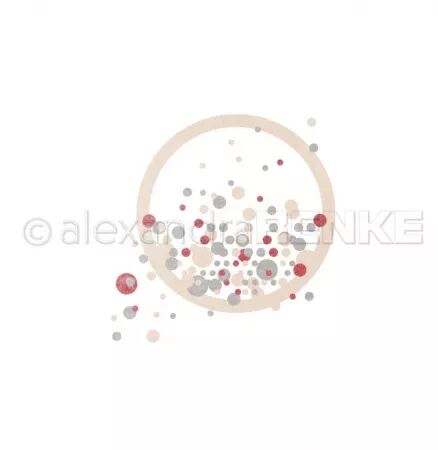 Die - Circle frame with confetti