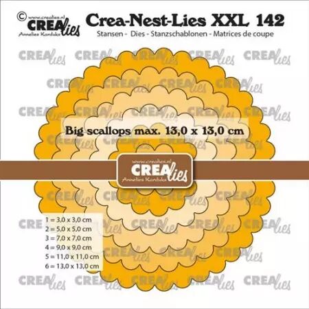 Die - Crea-Nest-Lies-XXL - Big Scalloped Circles