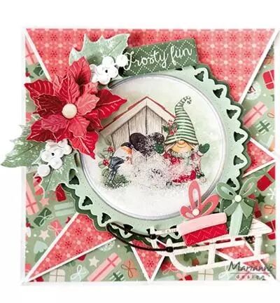 Die - Creatables - Jolly Christmas doily - Napperon joyeux Noël