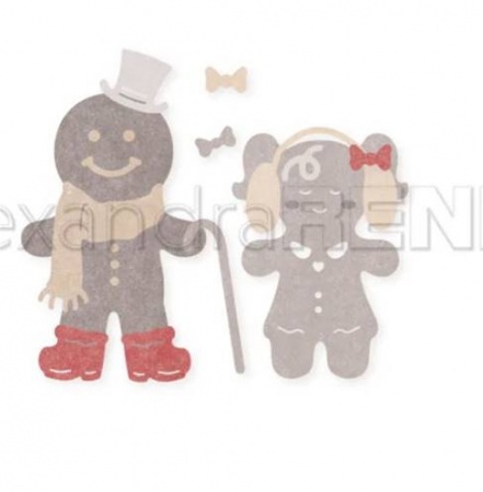 Die - Gingerbread father and daughter