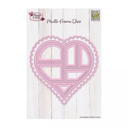 Die - Hearts&Hugs - Postal stamps heart