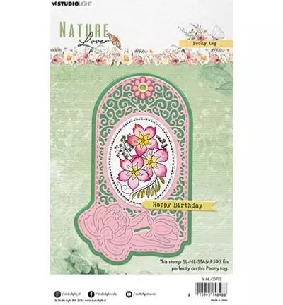 Die - Nature Lover - Peony tag