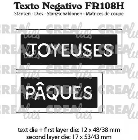 Die - Negativo - Joyeuses Pâques - horizontal