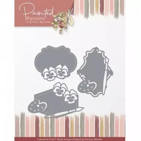 Die - Painted Pansies - Labels