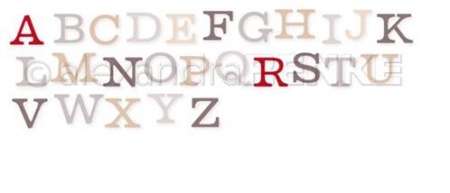 Die - Small serif alphabet