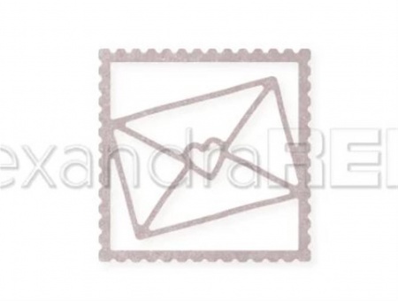 Die - Stamp frame heart letter