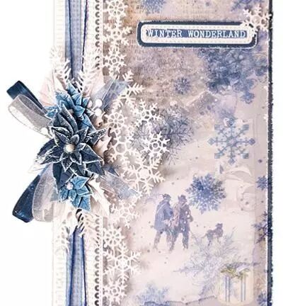 Die - Vintage Christmas - Snowflake & poinsettia